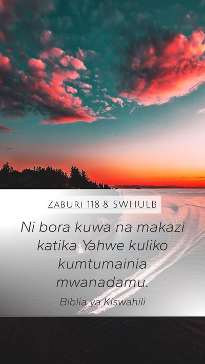 Zaburi 118:8 SWHULB Bible Verse Image