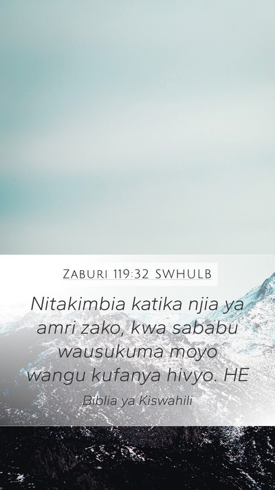Zaburi 119:32 SWHULB Bible Verse Image