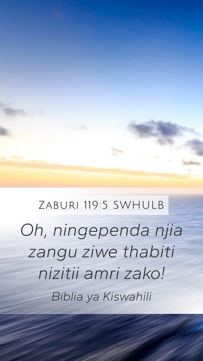 Zaburi 119:5 SWHULB Bible Verse Image