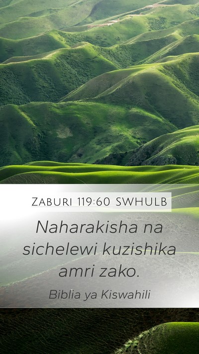 Zaburi 119:60 SWHULB Bible Verse Image