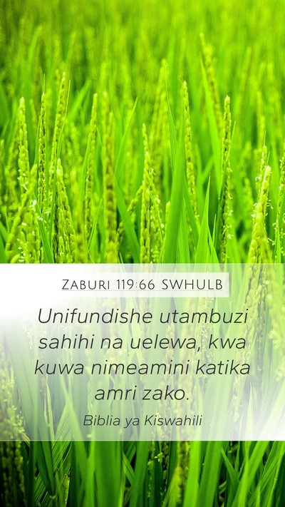 Zaburi 119:66 SWHULB Bible Verse Image