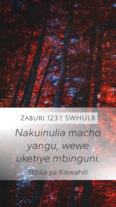 Zaburi 123:1 SWHULB Bible Verse Image