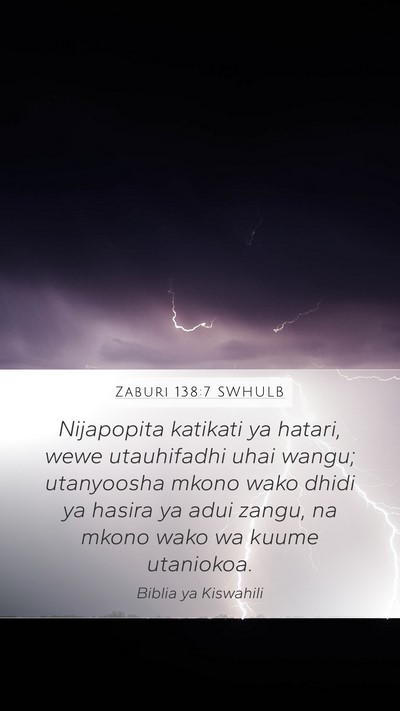 Zaburi 138:7 SWHULB Bible Verse Image