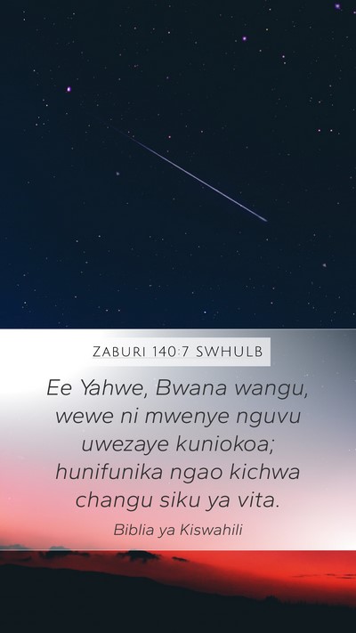 Zaburi 140:7 SWHULB Bible Verse Image