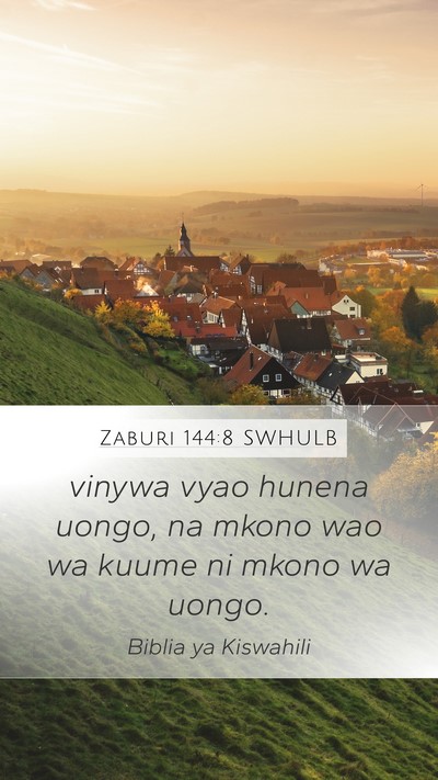 Zaburi 144:8 SWHULB Bible Verse Image
