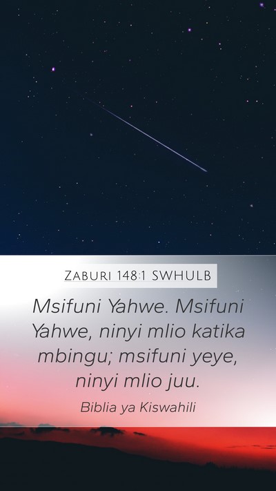 Zaburi 148:1 SWHULB Bible Verse Image