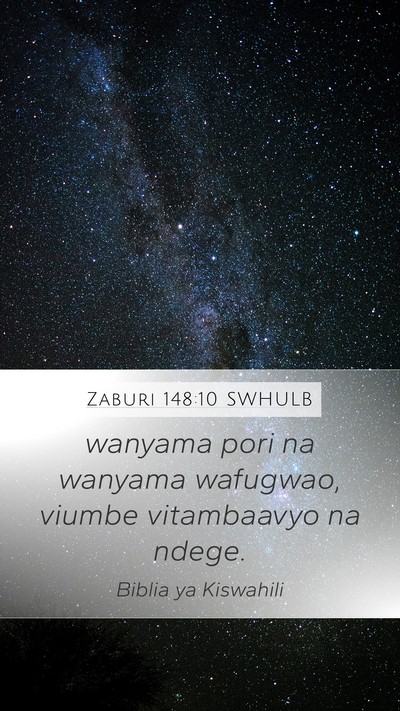 Zaburi 148:10 SWHULB Bible Verse Image