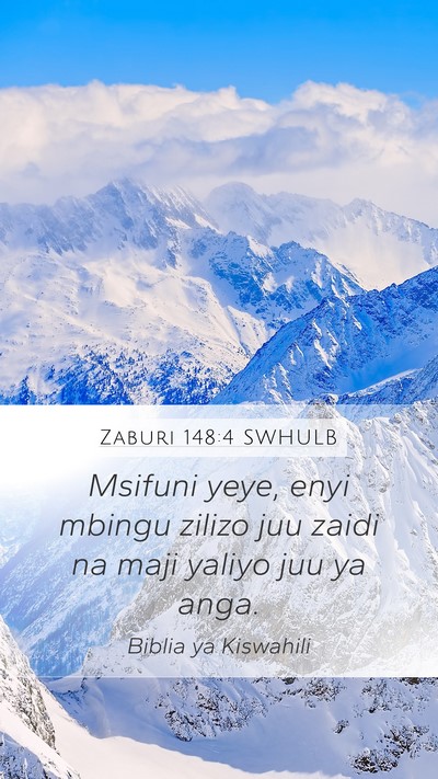 Zaburi 148:4 SWHULB Bible Verse Image