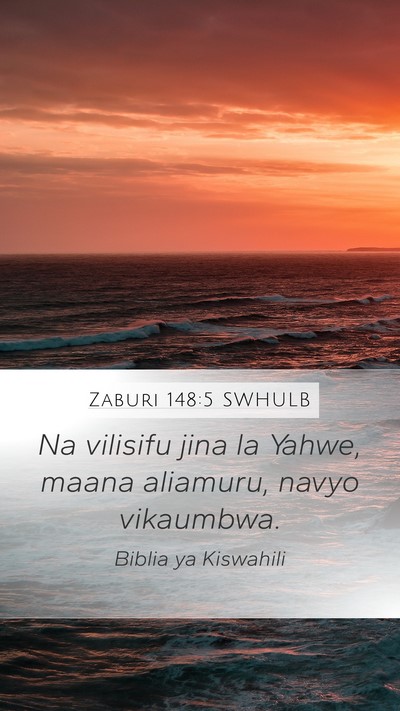 Zaburi 148:5 SWHULB Bible Verse Image