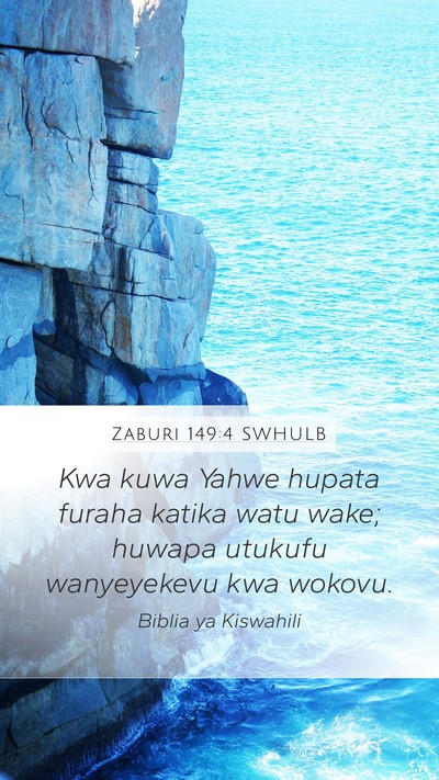 Zaburi 149:4 SWHULB Bible Verse Image