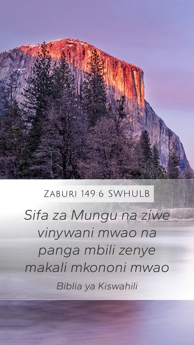 Zaburi 149:6 SWHULB Bible Verse Image