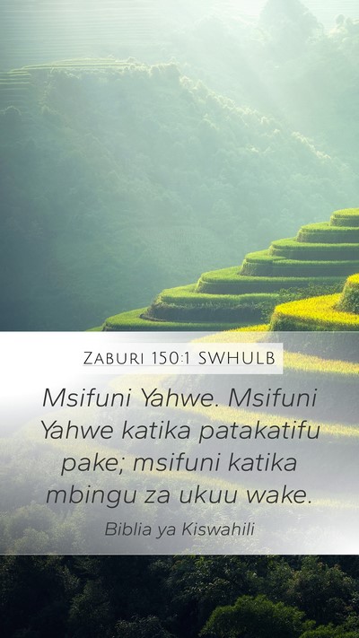 Zaburi 150:1 SWHULB Bible Verse Image