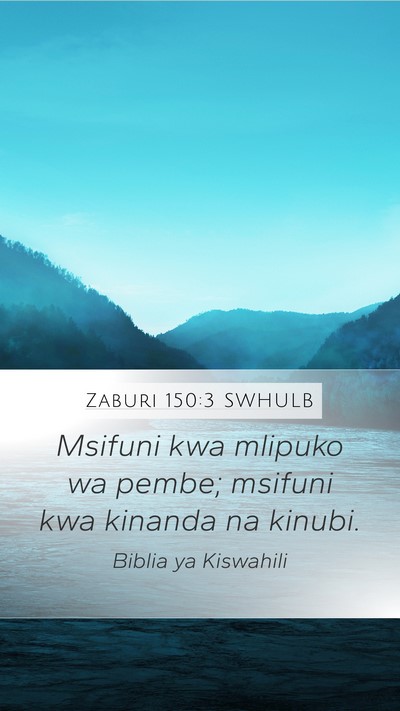 Zaburi 150:3 SWHULB Bible Verse Image