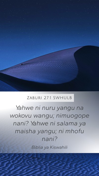 Zaburi 27:1 SWHULB Bible Verse Image