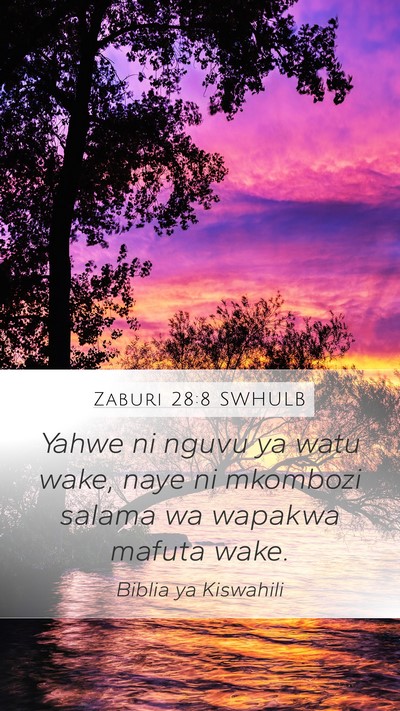 Zaburi 28:8 SWHULB Bible Verse Image
