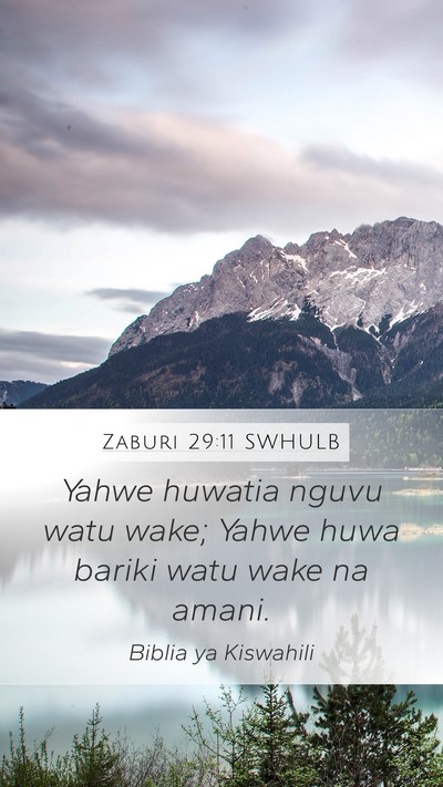 Zaburi 29:11 SWHULB Bible Verse Image