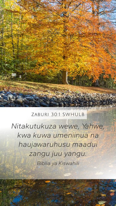 Zaburi 30:1 SWHULB Bible Verse Image