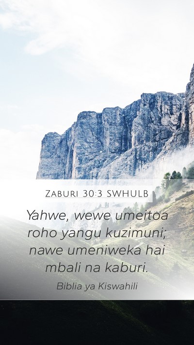 Zaburi 30:3 SWHULB Bible Verse Image