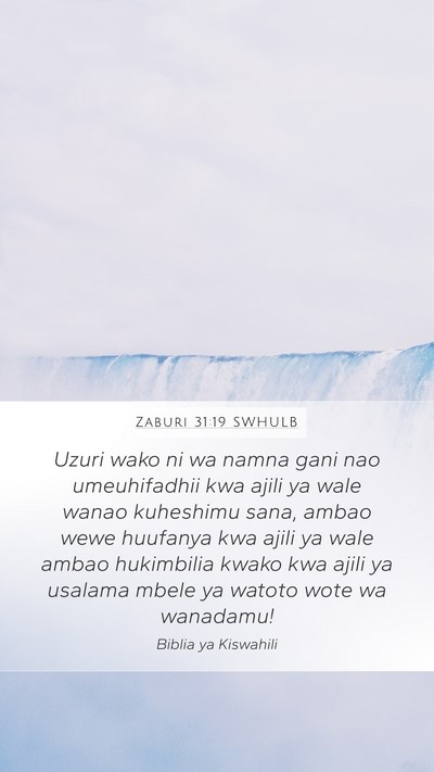 Zaburi 31:19 SWHULB Bible Verse Image
