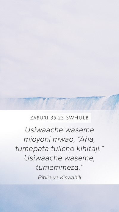 Zaburi 35:25 SWHULB Bible Verse Image