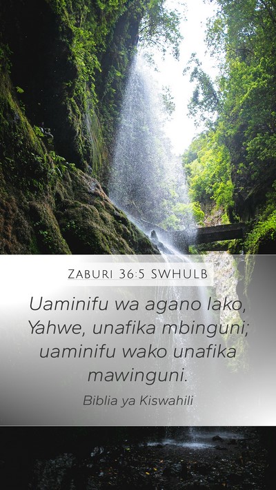 Zaburi 36:5 SWHULB Bible Verse Image
