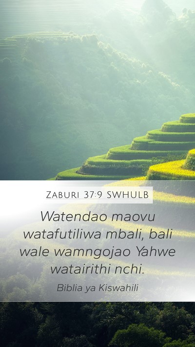 Zaburi 37:9 SWHULB Bible Verse Image