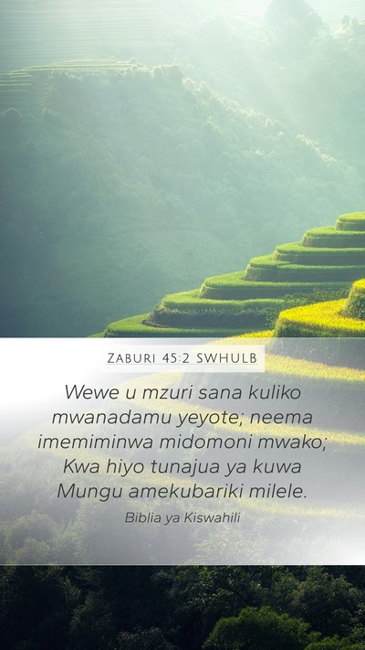 Zaburi 45:2 SWHULB Bible Verse Image