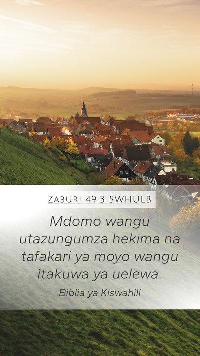 Zaburi 49:3 SWHULB Bible Verse Image