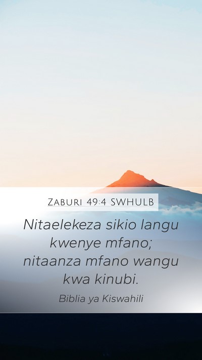 Zaburi 49:4 SWHULB Bible Verse Image