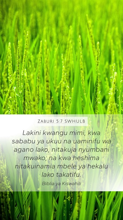Zaburi 5:7 SWHULB Bible Verse Image
