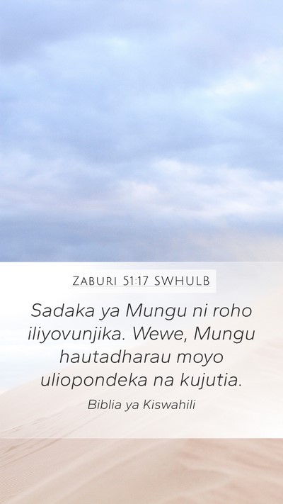 Zaburi 51:17 SWHULB Bible Verse Image