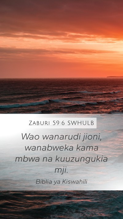 Zaburi 59:6 SWHULB Bible Verse Image