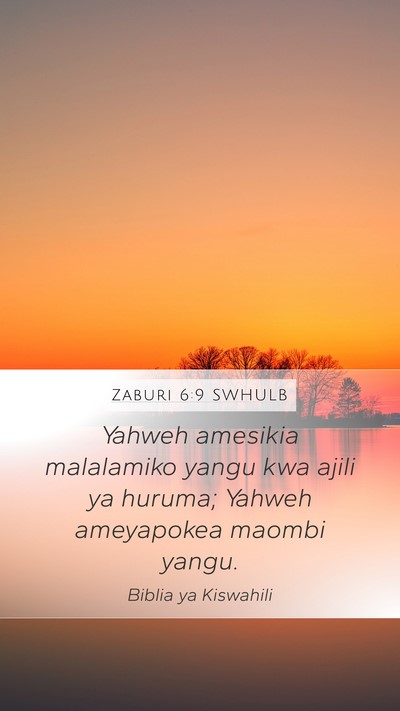 Zaburi 6:9 SWHULB Bible Verse Image
