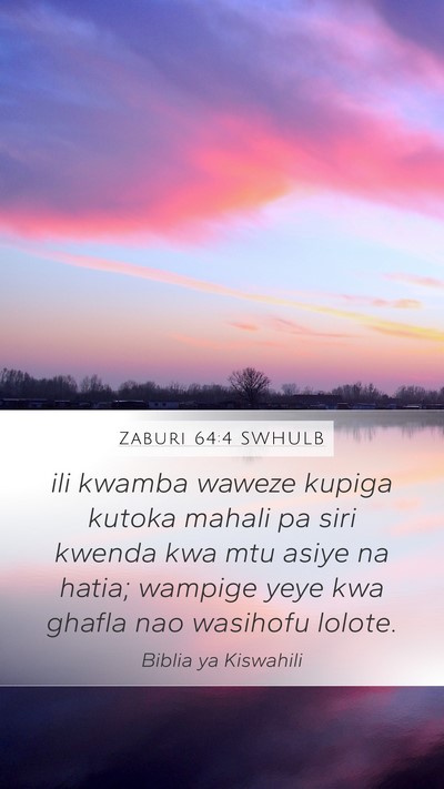 Zaburi 64:4 SWHULB Bible Verse Image