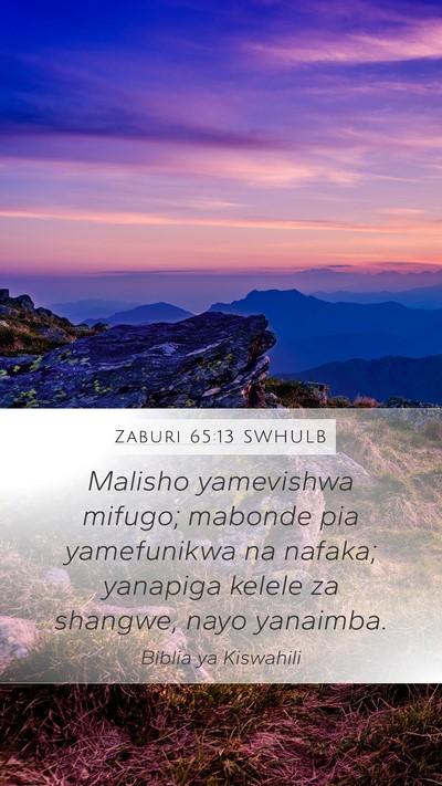 Zaburi 65:13 SWHULB Bible Verse Image