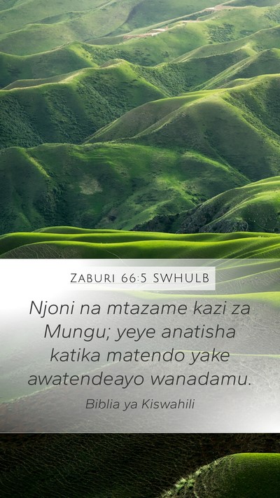Zaburi 66:5 SWHULB Bible Verse Image