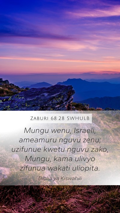 Zaburi 68:28 SWHULB Bible Verse Image