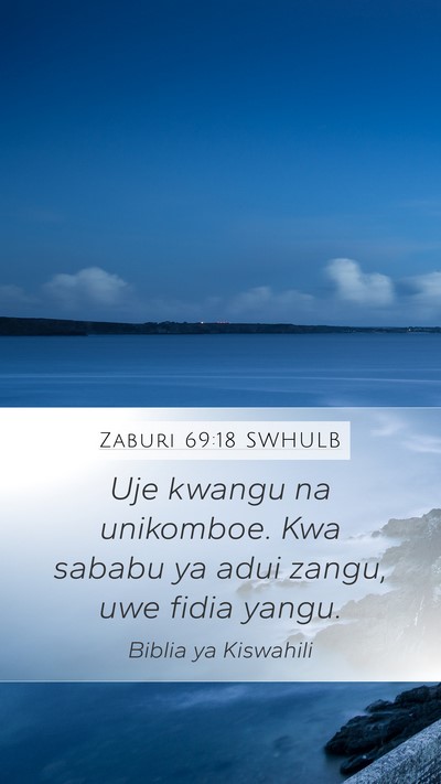 Zaburi 69:18 SWHULB Bible Verse Image