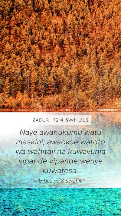 Zaburi 72:4 SWHULB Bible Verse Image