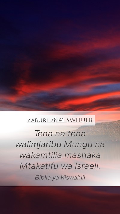 Zaburi 78:41 SWHULB Bible Verse Image