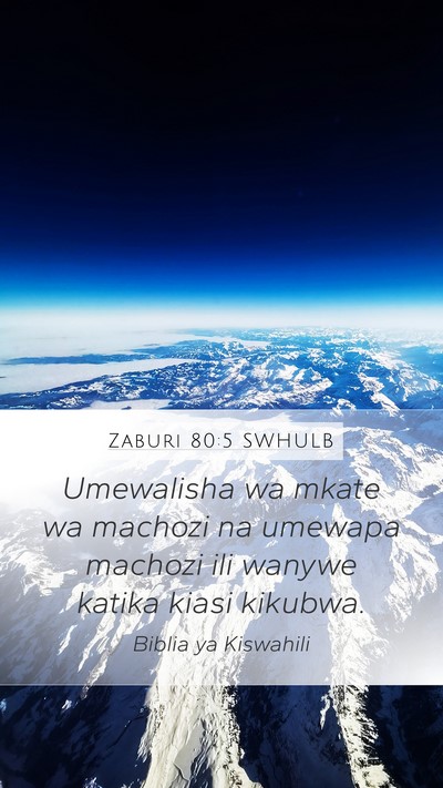 Zaburi 80:5 SWHULB Bible Verse Image