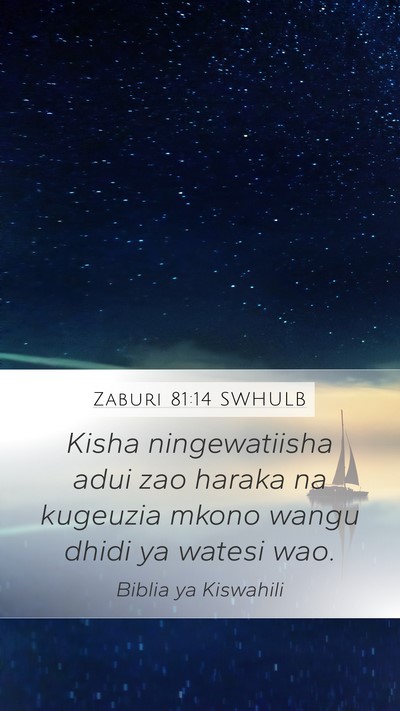 Zaburi 81:14 SWHULB Bible Verse Image