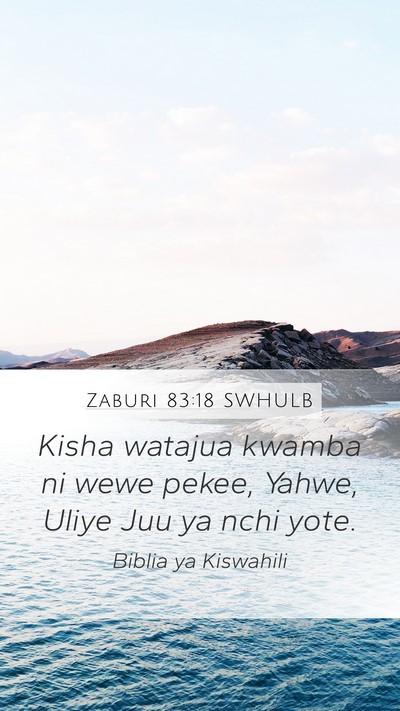 Zaburi 83:18 SWHULB Bible Verse Image