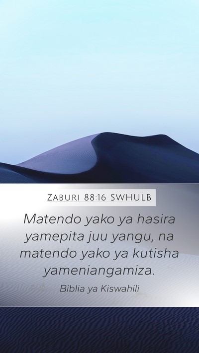 Zaburi 88:16 SWHULB Bible Verse Image