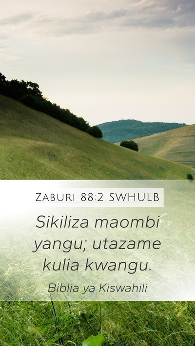 Zaburi 88:2 SWHULB Bible Verse Image