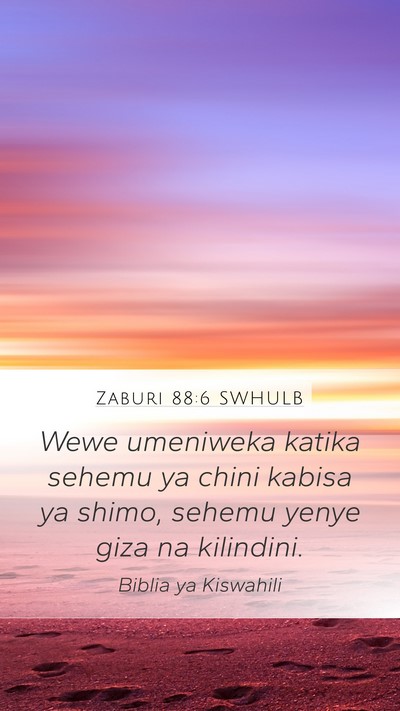 Zaburi 88:6 SWHULB Bible Verse Image