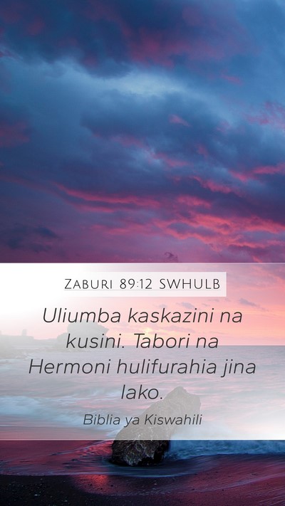 Zaburi 89:12 SWHULB Bible Verse Image