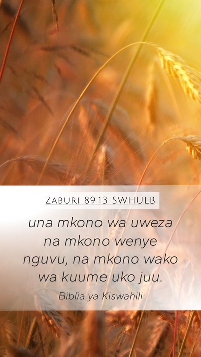 Zaburi 89:13 SWHULB Bible Verse Image