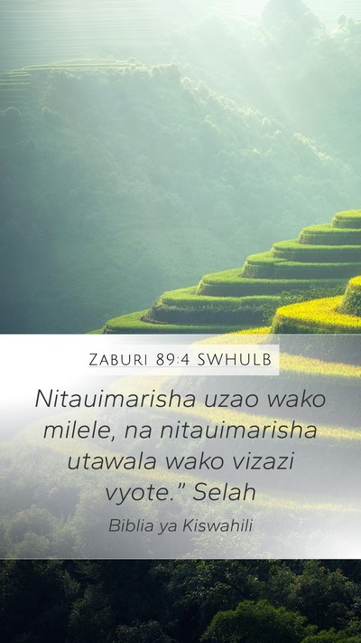 Zaburi 89:4 SWHULB Bible Verse Image