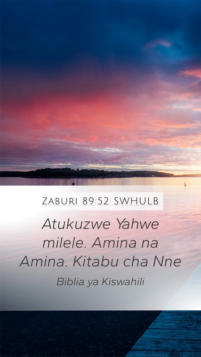 Zaburi 89:52 SWHULB Bible Verse Image